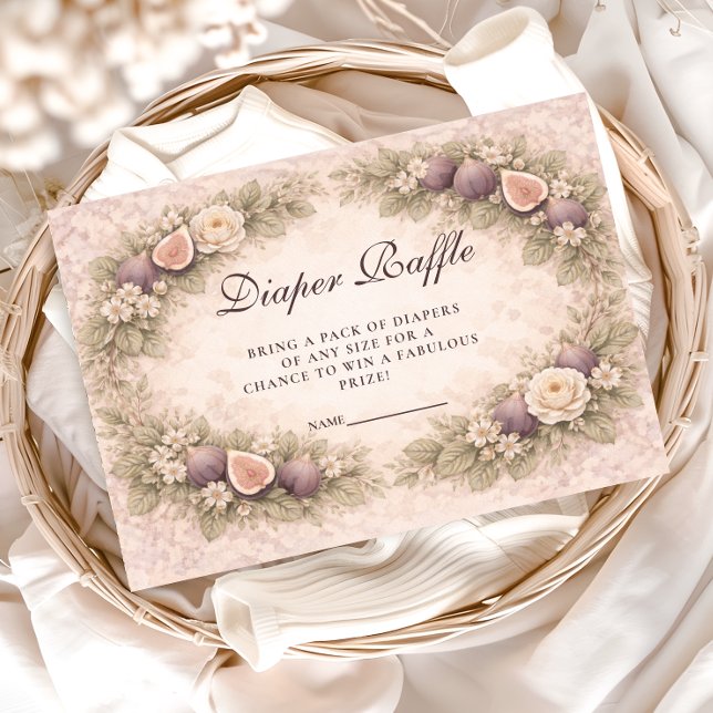 Carte D'accompagnement Soft Fig Garden Storybook Diapper Raffle (Créateur téléchargé)