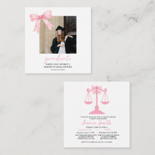Carte D'accompagnement Soirée de remise des diplômes de l'Université Pink