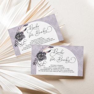Carte D'accompagnement Sorcière gothique Halloween Baby shower Demande de