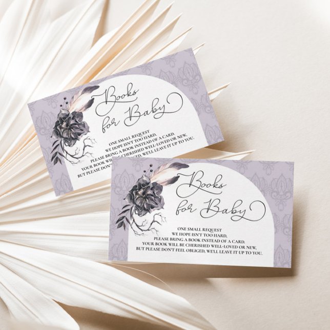 Carte D'accompagnement Sorcière gothique Halloween Baby shower Demande de (Créateur téléchargé)