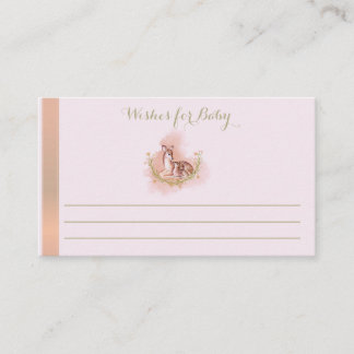 Carte D'accompagnement Souhaits Pour L'Activité De Baby shower