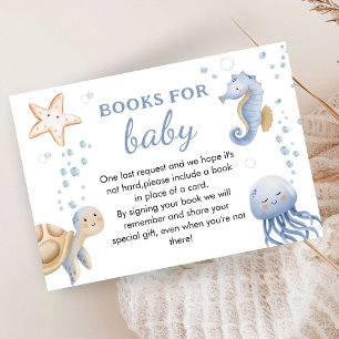 Carte D'accompagnement Sous La Mer ! Jote Boy Baby shower Book Pour Bébé