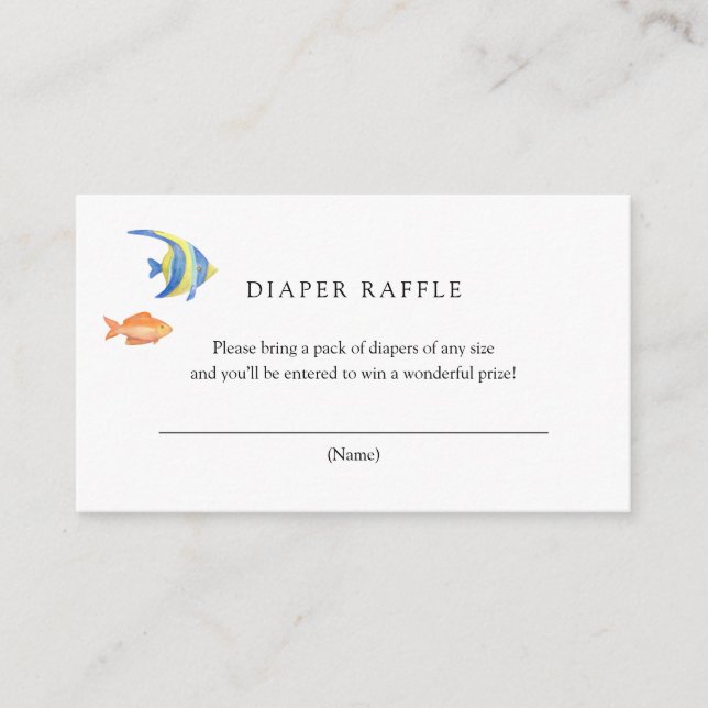 Carte D'accompagnement Sous la mer Ocean Books for Baby insert card (Devant)