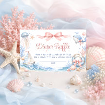 Sous la mer vous bientôt Baby Shower Tirage au sor