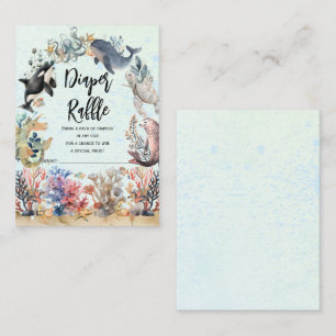 Carte D'accompagnement Sous le baby shower de tombola de Deaper neutre en