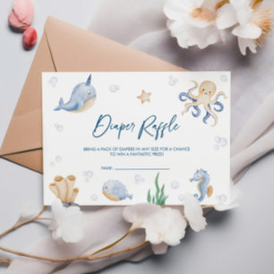 Carte D'accompagnement Sous le Baby shower marin, le chapeau