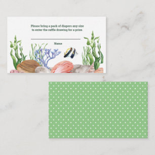 Carte D'accompagnement Sous le Baby shower marin, le chapeau