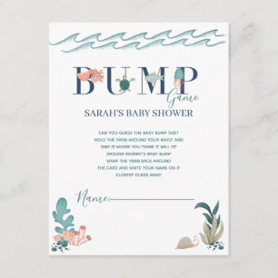 Carte D'accompagnement Sous le jeu de Baby shower Sea Ocean Animals
