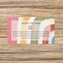 Sous le Rainbow Book pour Baby Boho Baby shower