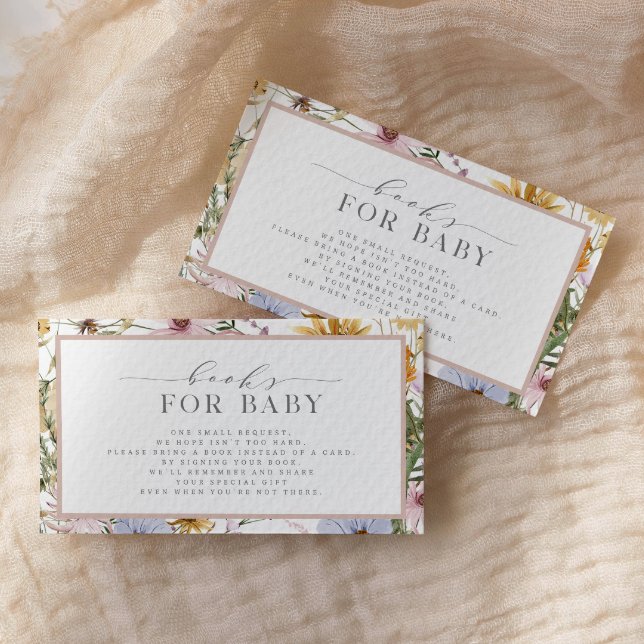 Carte D'accompagnement Spring Floral Baby in Bloom Livres pour bébé | (Créateur téléchargé)