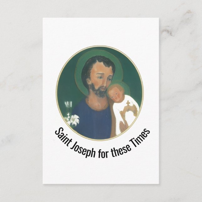 Carte D'accompagnement St. Joseph pour ces temps (Devant)