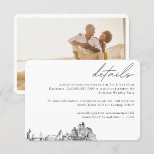 Carte D'accompagnement St Petersburg Mariage Hotel Détails du bloc de cha