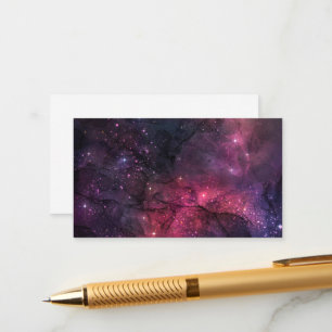 Carte D'accompagnement Starry Stars Espace extra-atmosphérique Galaxy Mot
