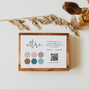 Carte D'accompagnement STELLA Invest Attire & QR Code Mariage Website