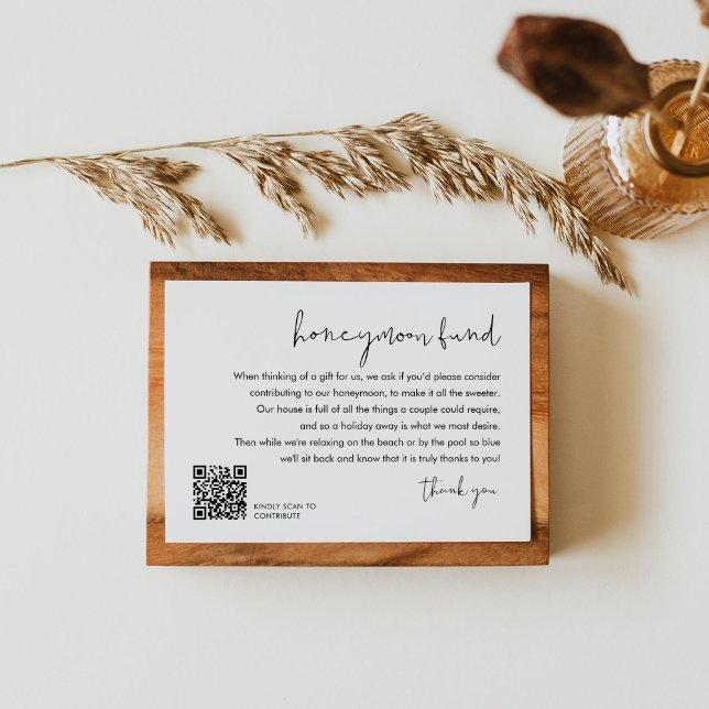 Carte D'accompagnement STÉLLA Mariage fonds de lune de miel Code QR (Créateur téléchargé)