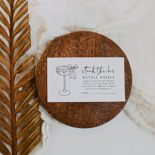 Carte D'accompagnement Stock Le Bar Couples Douche Bouteille Raffle Ticke