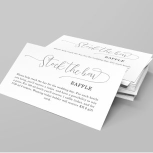 Carte D'accompagnement Stock simple Fête des mariées bar