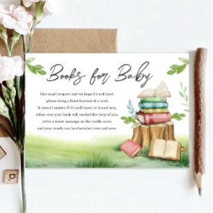 Carte D'accompagnement Storybook Nouveau Baby shower de chapitre Apportez