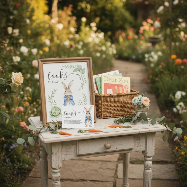 CARTE D'ACCOMPAGNEMENT STORYBOOK RABBIT VEGGIE BASKET BOOKS FOR BABY  (Créateur téléchargé)