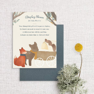 Carte D'accompagnement Storybook Woodland Friends Afficher la douche