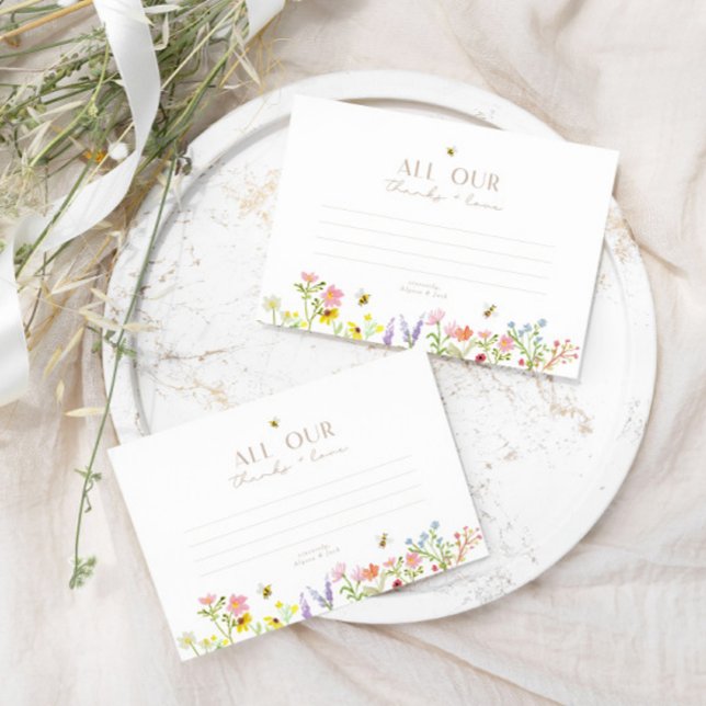 Carte D'accompagnement Sucré Comme Peut Être Le Merci Minimal Moderne (Thank your guests with this sweet and simple custom thank you card!)