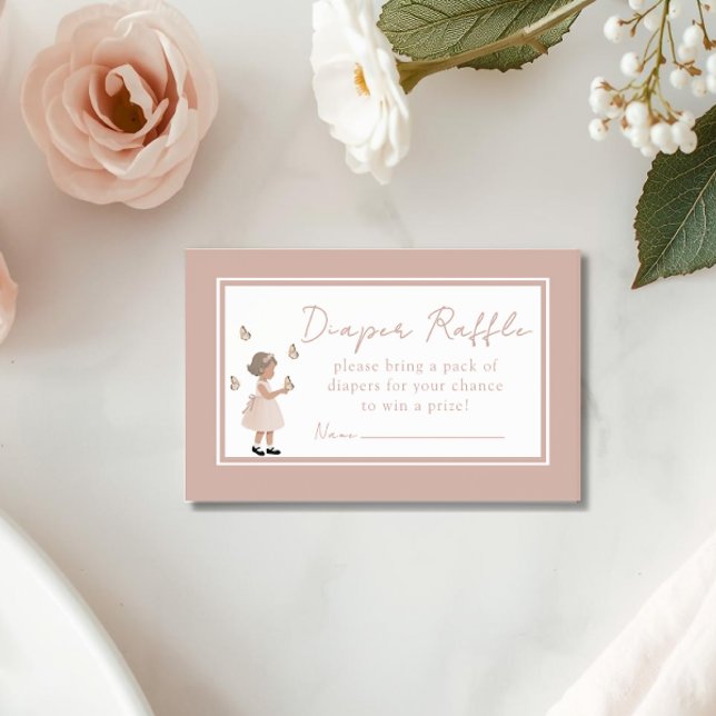 Carte D'accompagnement Sugar, Spice & Everything Nice Diaper Raffle Card (Créateur téléchargé)