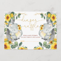 Sunflower Elephant Twins Verdure Déchets Raffle