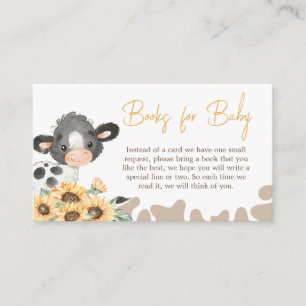 Carte D'accompagnement Sunflower Holy Cow Baby shower Livres pour bébé