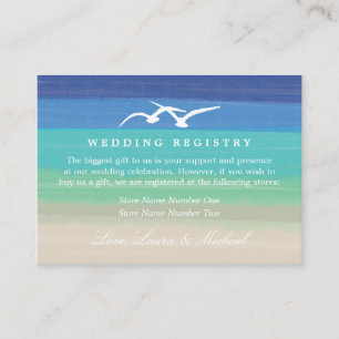 Carte D'accompagnement Sunset Romance Registre de cadeaux