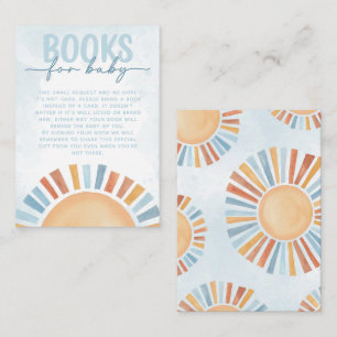 Carte D'accompagnement Sunshine Baby shower Livres pour Baby Request