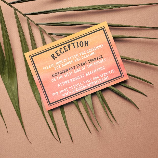 Carte D'accompagnement Sunshine Beach Destination Sunrise Sunset Détails (Créateur téléchargé)