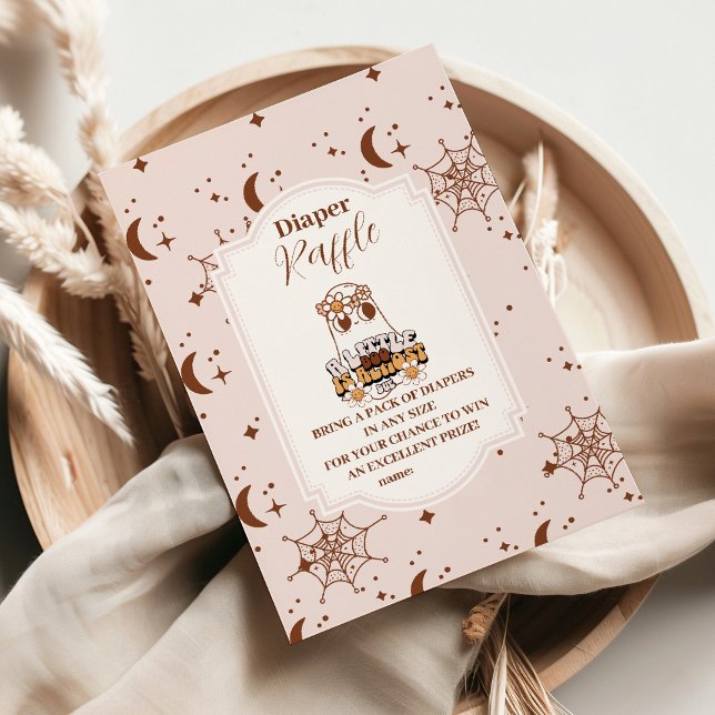 Carte D'accompagnement Super Halloween Petit Boo Baby Raffle Diapper (Créateur téléchargé)