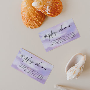 Carte D'accompagnement Sur le nuage 9 douche d'affichage