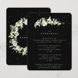 Carte D'accompagnement Sureau noir + Eucalyptus Répétition de mariage