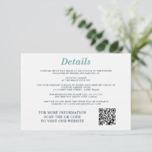 Carte D'accompagnement Surf Mariage en couple