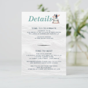 Carte D'accompagnement Surf Mariage en couple