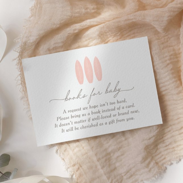 Carte D'accompagnement Surf rose bébé à bord Livres pour bébé (Créateur téléchargé)