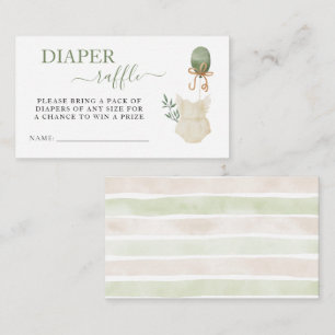 Carte D'accompagnement Sweet Boho Neutral Fille Baby shower Déchets Raffl