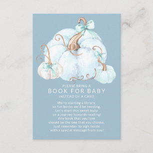 Carte D'accompagnement Sweet Little Citrouille Baby shower livre pour béb
