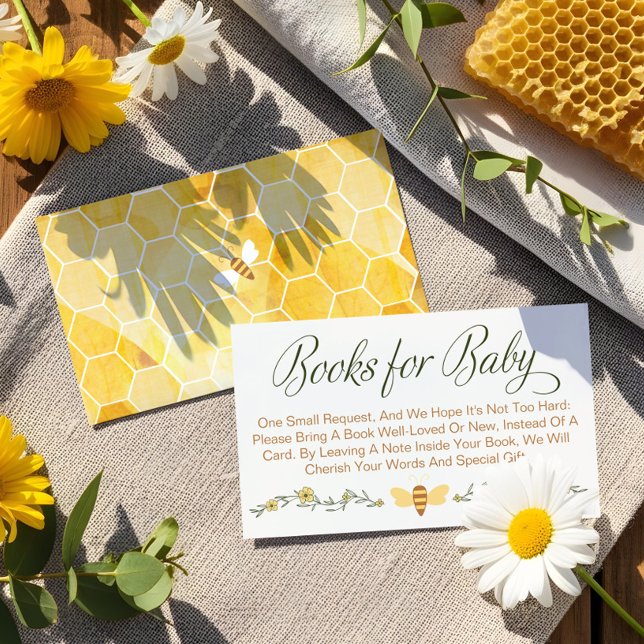 Carte D'accompagnement Sweet Little Honey Sur Le Chemin Livres Pour Bébé (Sweet Little Honey On The Way Books For Baby Enclosure Card)