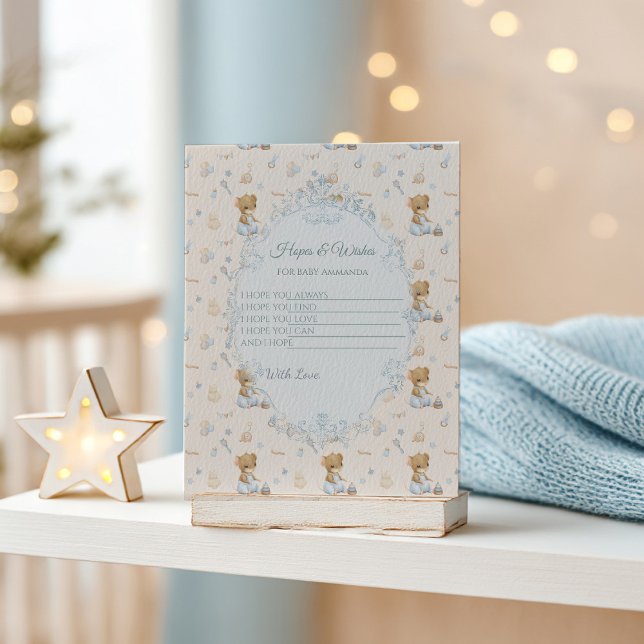 Carte D'accompagnement Sweet Little Mouse Baby Shower Enclosure Card (Créateur téléchargé)