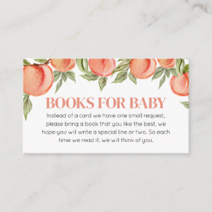 Carte D'accompagnement Sweet Little Peach Baby showers Livres pour bébé