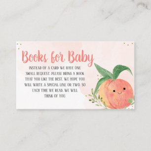 Carte D'accompagnement Sweet Little Peach Baby showers Livres pour bébé