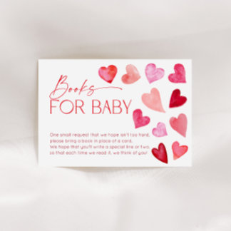 Carte D'accompagnement Sweetheart Valentine Hearts Books for Baby