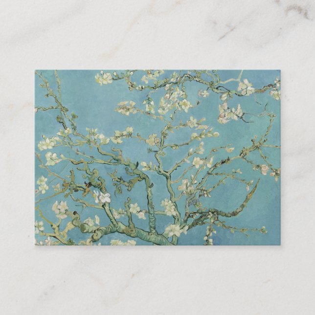 Carte D'accompagnement Tableau des fleurs d'amandes de Van Gogh (Devant)