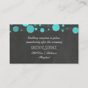 Carte D'accompagnement Tableau noir vintage Mariage de lanterne bleue Ins