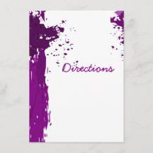Tache artistique de peinture violette - Instructio