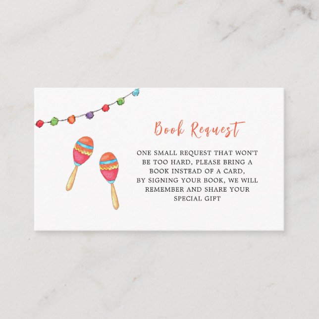 Carte D'accompagnement Taco Bout a Baby, Baby shower Demande de carnet (Devant)