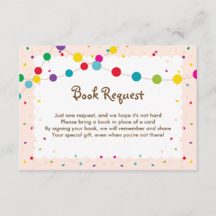 Carte D'accompagnement Taco Bout a Baby Book Demande Card