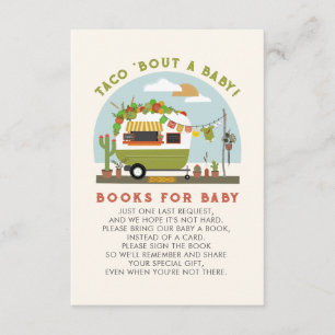 Carte D'accompagnement Taco Bout A Baby Neutral Baby shower Demande